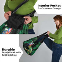 Reunion Island Grocery Bag Furcifer Pardalis With Coat Of Arms