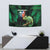 Reunion Island Tapestry Furcifer Pardalis With Coat Of Arms - Wonder Print Shop