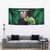 Reunion Island Tapestry Furcifer Pardalis With Coat Of Arms - Wonder Print Shop