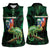 Reunion Island Women Sleeveless Polo Shirt Furcifer Pardalis With Coat Of Arms - Wonder Print Shop