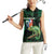 Reunion Island Women Sleeveless Polo Shirt Furcifer Pardalis With Coat Of Arms - Wonder Print Shop