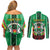 Personalised Burkina Faso Couples Matching Off Shoulder Short Dress and Long Sleeve Button Shirt Coat Of Arms Bogolan Pattern