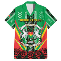 Personalised Burkina Faso Family Matching Off The Shoulder Long Sleeve Dress and Hawaiian Shirt Coat Of Arms Bogolan Pattern