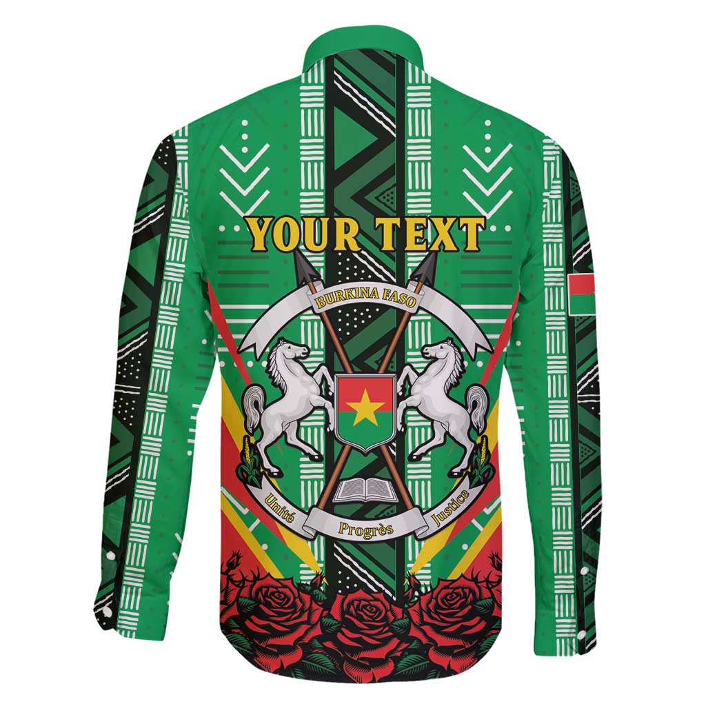 Personalised Burkina Faso Family Matching Summer Maxi Dress and Hawaiian Shirt Coat Of Arms Bogolan Pattern