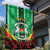 Personalised Burkina Faso Garden Flag Coat Of Arms Bogolan Pattern
