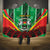 Personalised Burkina Faso Hooded Blanket Coat Of Arms Bogolan Pattern