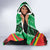 Personalised Burkina Faso Hooded Blanket Coat Of Arms Bogolan Pattern