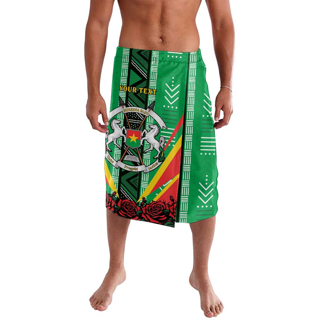Personalised Burkina Faso Lavalava Coat Of Arms Bogolan Pattern