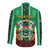 Personalised Burkina Faso Long Sleeve Button Shirt Coat Of Arms Bogolan Pattern