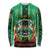 Personalised Burkina Faso Long Sleeve Shirt Coat Of Arms Bogolan Pattern