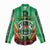 Personalised Burkina Faso Women Casual Shirt Coat Of Arms Bogolan Pattern