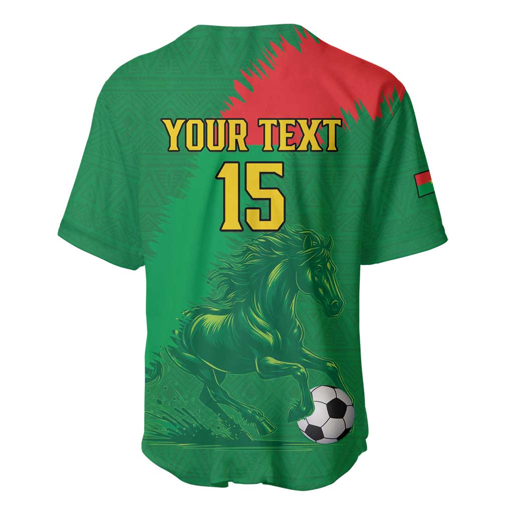 Custom Burkina Faso Football Baseball Jersey Go Les Etalons