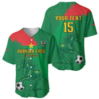 Custom Burkina Faso Football Baseball Jersey Go Les Etalons