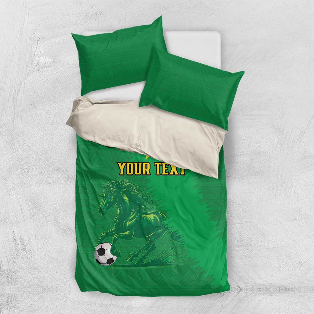 Custom Burkina Faso Football Bedding Set Go Les Etalons