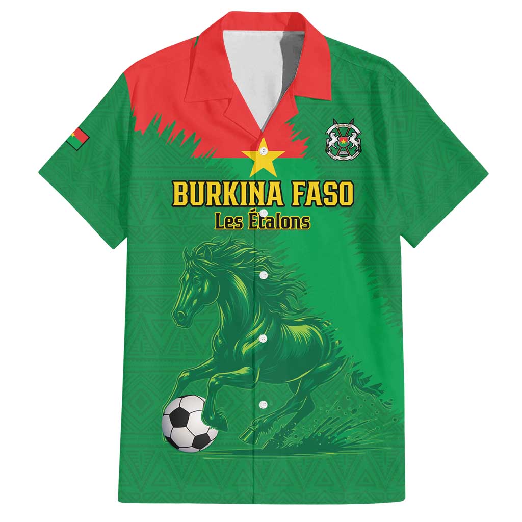 Custom Burkina Faso Football Family Matching Puletasi and Hawaiian Shirt Go Les Etalons