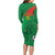 Custom Burkina Faso Football Long Sleeve Bodycon Dress Go Les Etalons