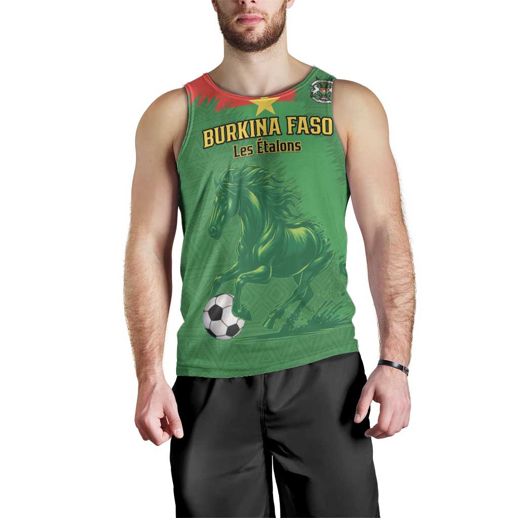 Custom Burkina Faso Football Men Tank Top Go Les Etalons