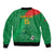 Custom Burkina Faso Football Sleeve Zip Bomber Jacket Go Les Etalons