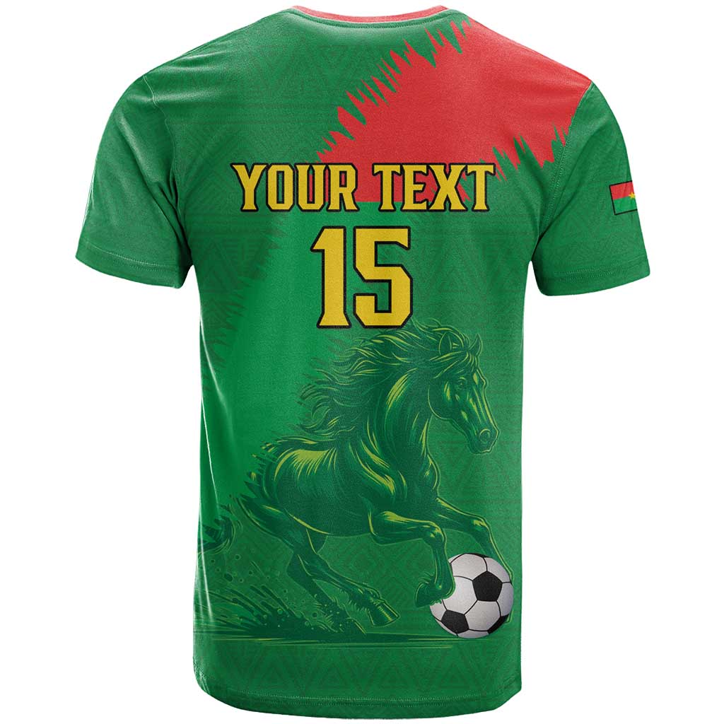 Custom Burkina Faso Football T Shirt Go Les Etalons