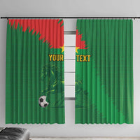 Custom Burkina Faso Football Window Curtain Go Les Etalons