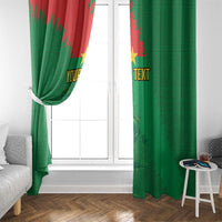 Custom Burkina Faso Football Window Curtain Go Les Etalons