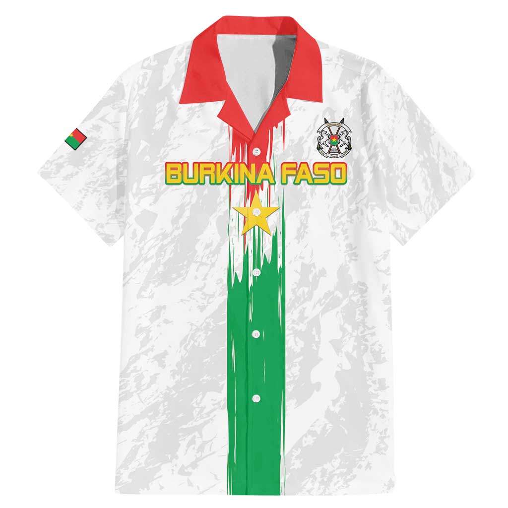 Custom Burkina Faso Football Family Matching Mermaid Dress and Hawaiian Shirt Grunge Style