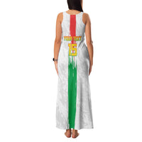 Custom Burkina Faso Football Family Matching Tank Maxi Dress and Hawaiian Shirt Grunge Style