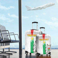 Custom Burkina Faso Football Luggage Cover Grunge Style