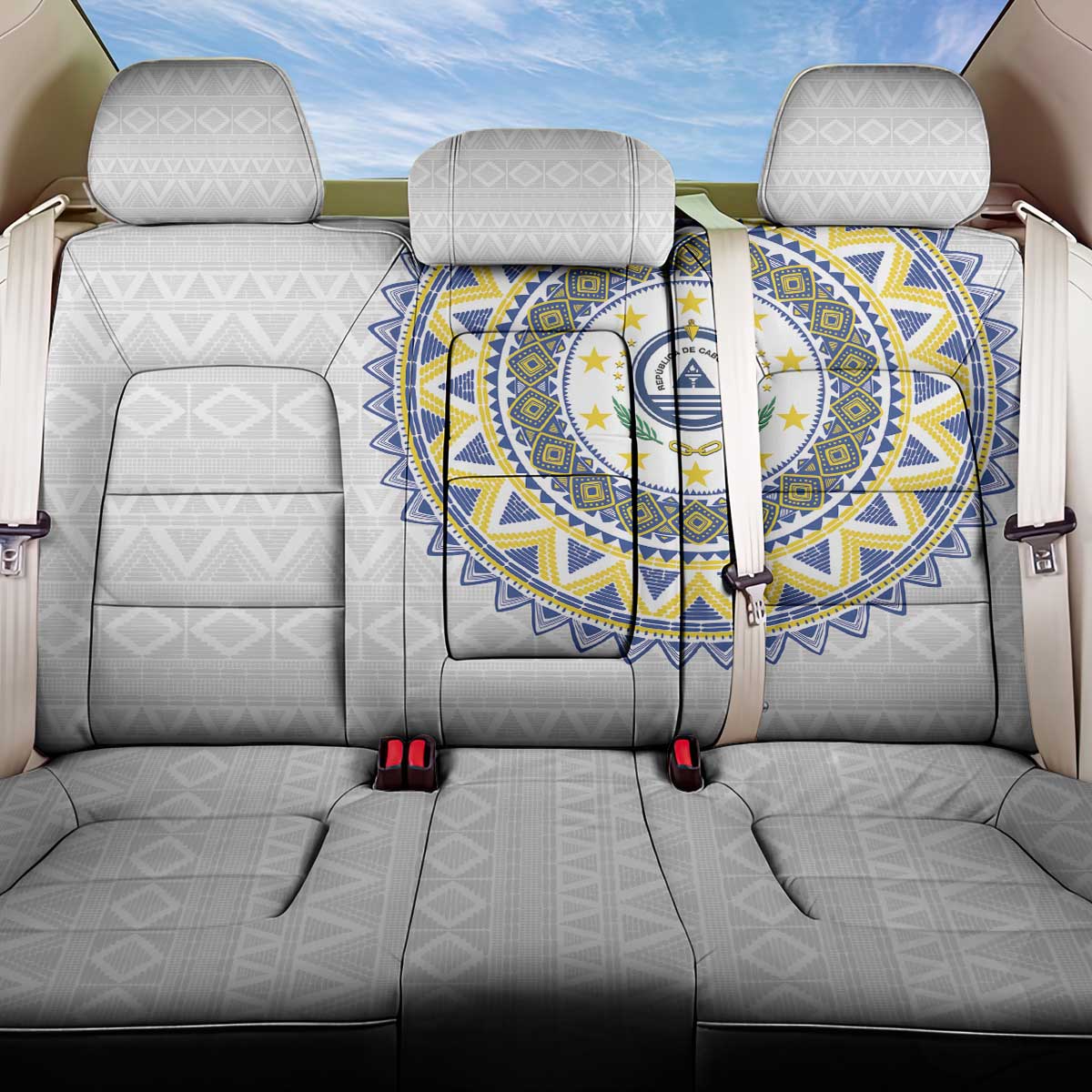 Cape Verde Back Car Seat Cover African Tribal Pattern