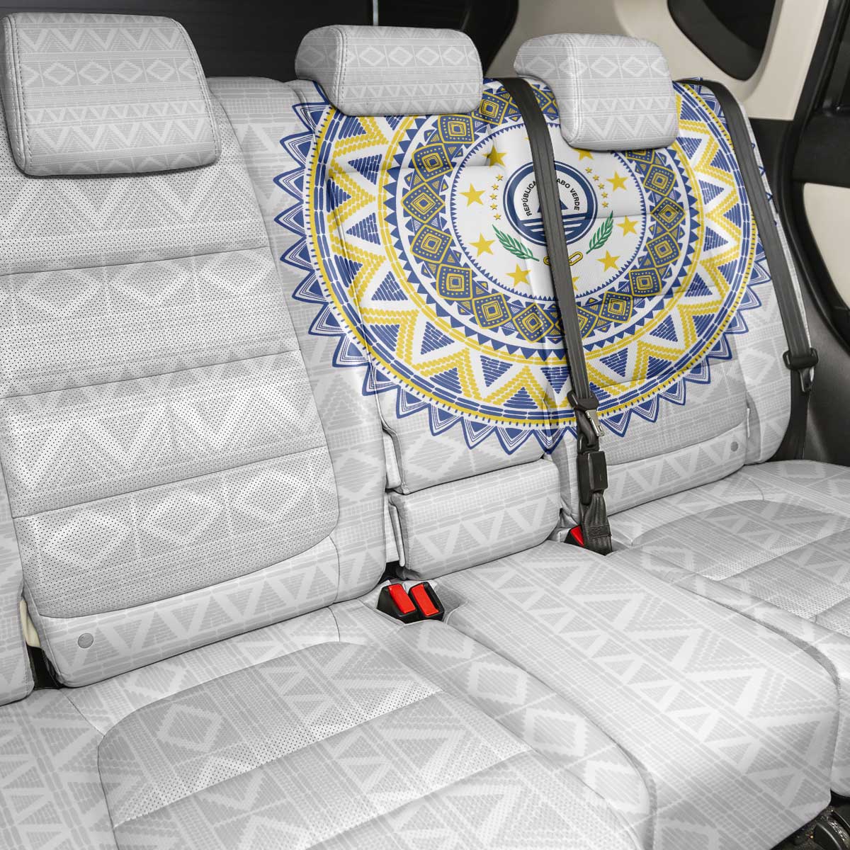 Cape Verde Back Car Seat Cover African Tribal Pattern