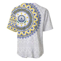 Cape Verde Baseball Jersey African Tribal Pattern