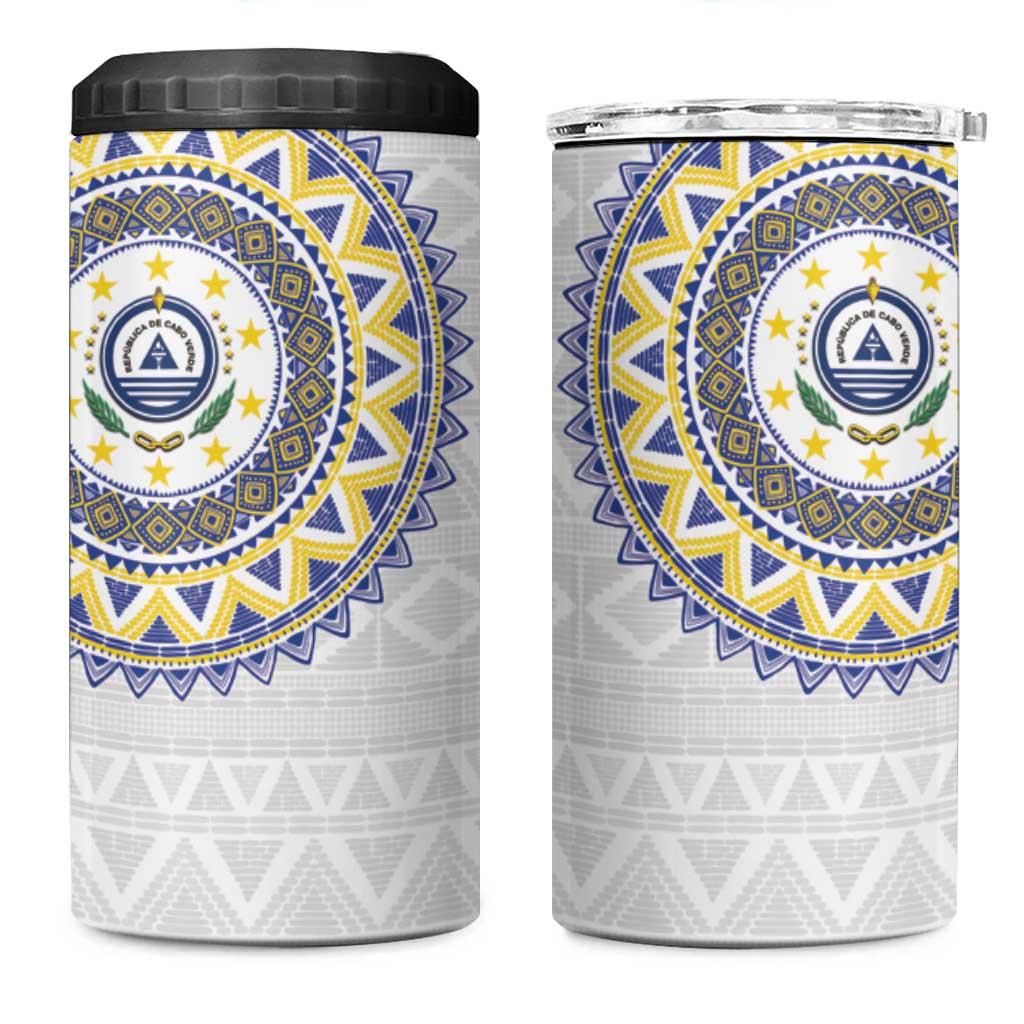 Cape Verde 4 in 1 Can Cooler Tumbler African Tribal Pattern