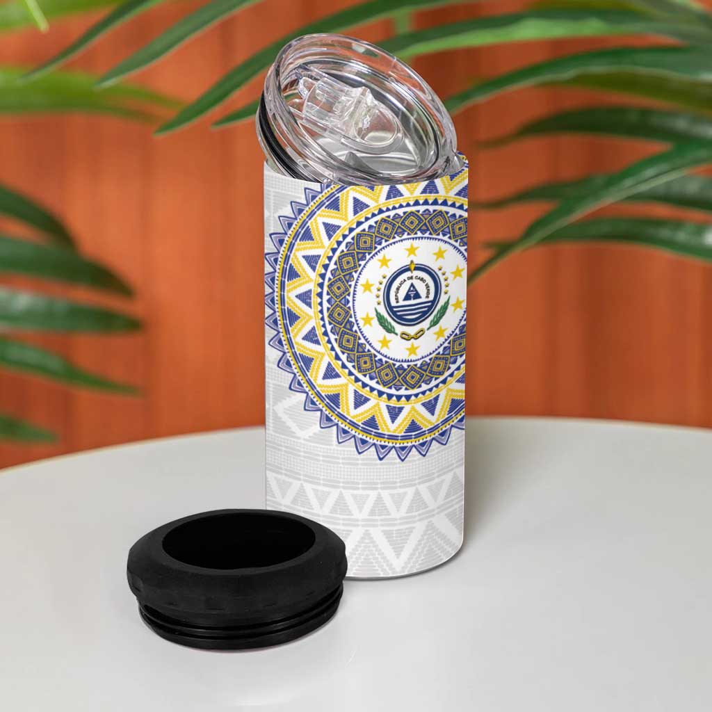 Cape Verde 4 in 1 Can Cooler Tumbler African Tribal Pattern
