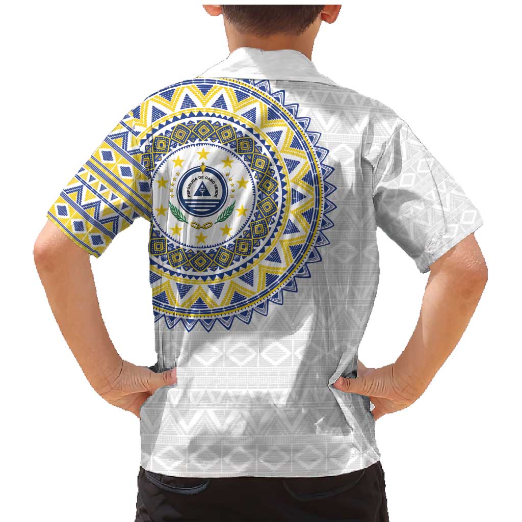Cape Verde Family Matching Mermaid Dress and Hawaiian Shirt African Tribal Pattern