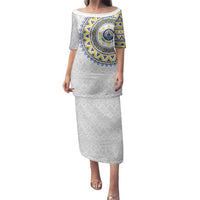 Cape Verde Family Matching Puletasi and Hawaiian Shirt African Tribal Pattern