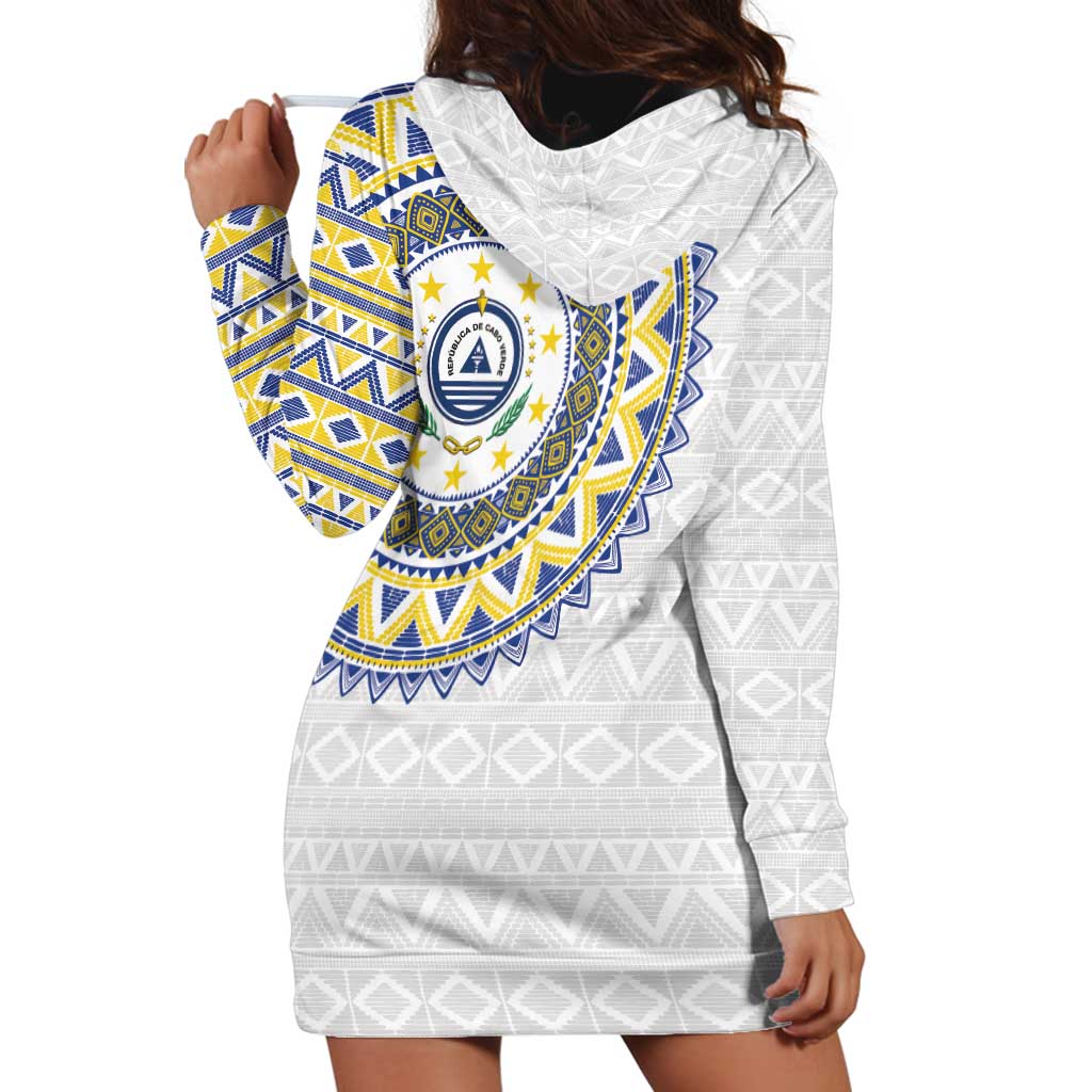 Cape Verde Hoodie Dress African Tribal Pattern