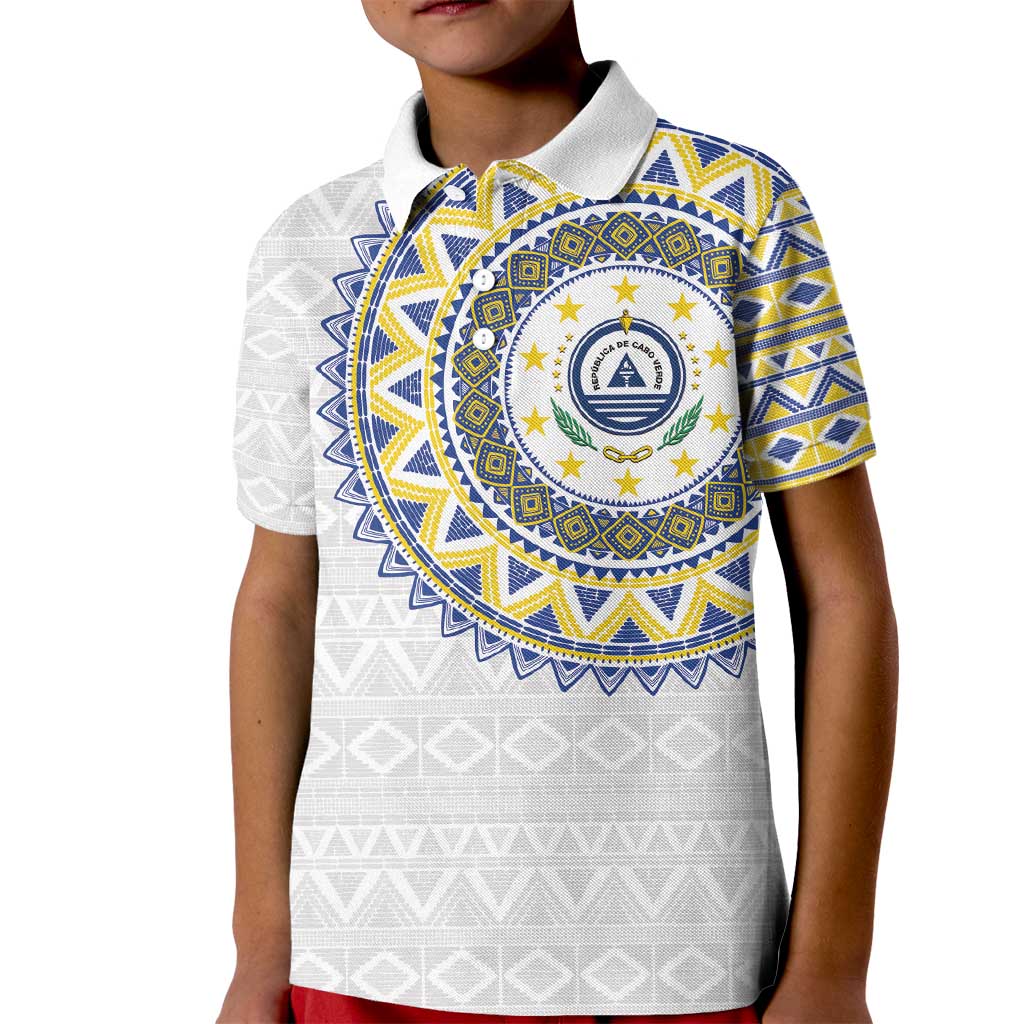 Cape Verde Kid Polo Shirt African Tribal Pattern