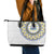 Cape Verde Leather Tote Bag African Tribal Pattern