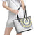 Cape Verde Leather Tote Bag African Tribal Pattern