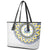 Cape Verde Leather Tote Bag African Tribal Pattern