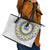 Cape Verde Leather Tote Bag African Tribal Pattern