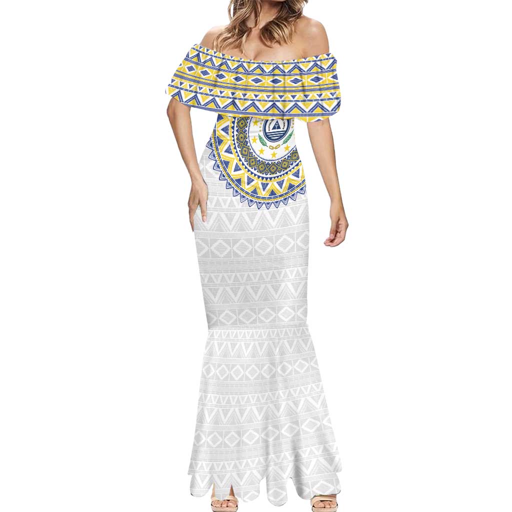 Cape Verde Mermaid Dress African Tribal Pattern