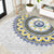 Cape Verde Round Carpet African Tribal Pattern