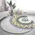 Cape Verde Round Carpet African Tribal Pattern