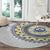 Cape Verde Round Carpet African Tribal Pattern