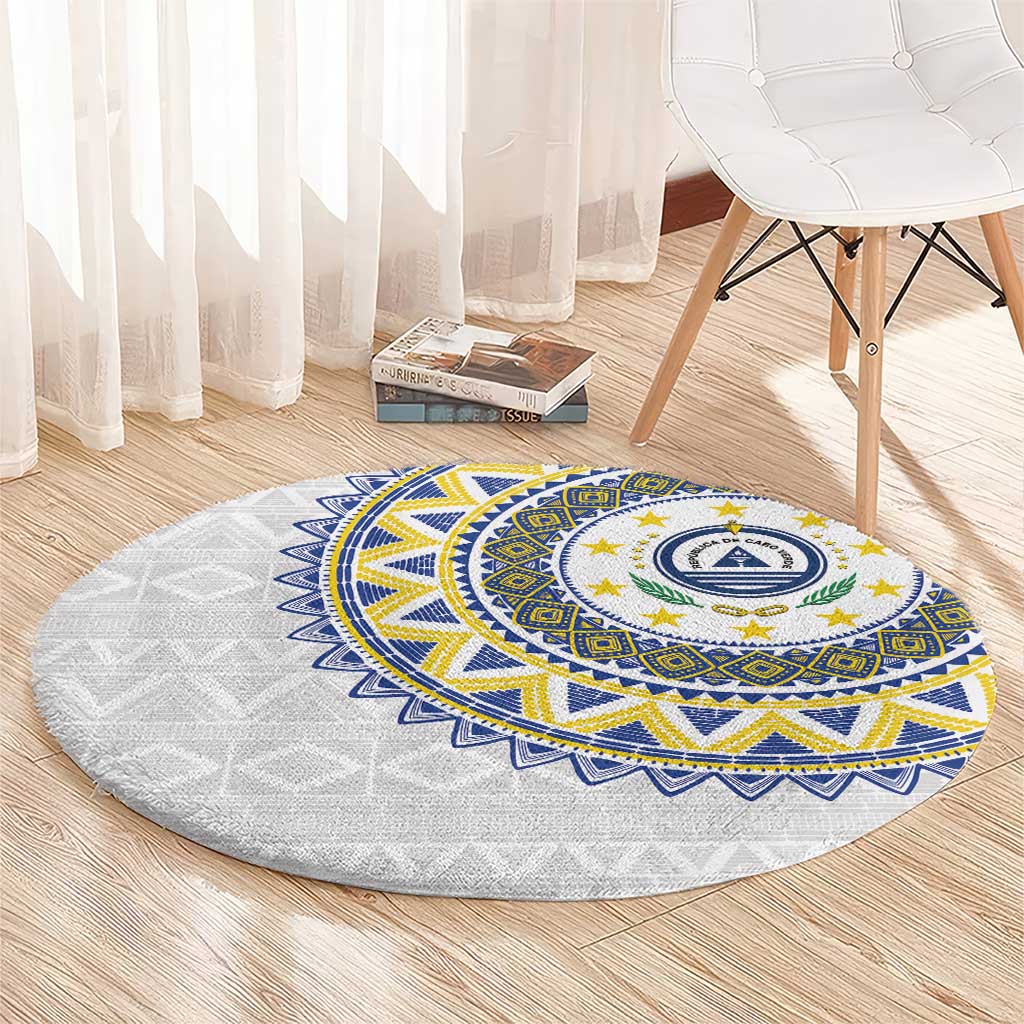 Cape Verde Round Carpet African Tribal Pattern