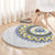 Cape Verde Round Carpet African Tribal Pattern