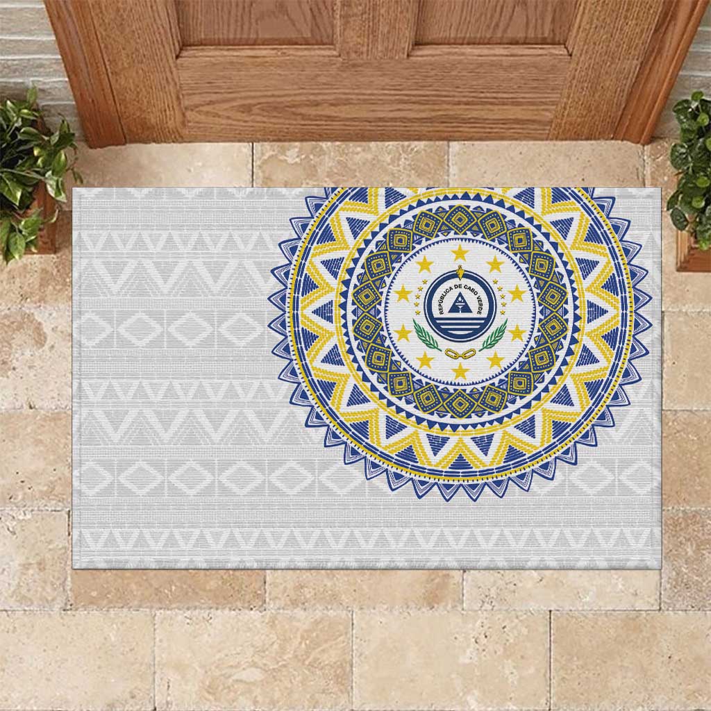 Cape Verde Rubber Doormat African Tribal Pattern
