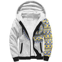 Cape Verde Sherpa Hoodie African Tribal Pattern