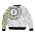 Cape Verde Sleeve Zip Bomber Jacket African Tribal Pattern